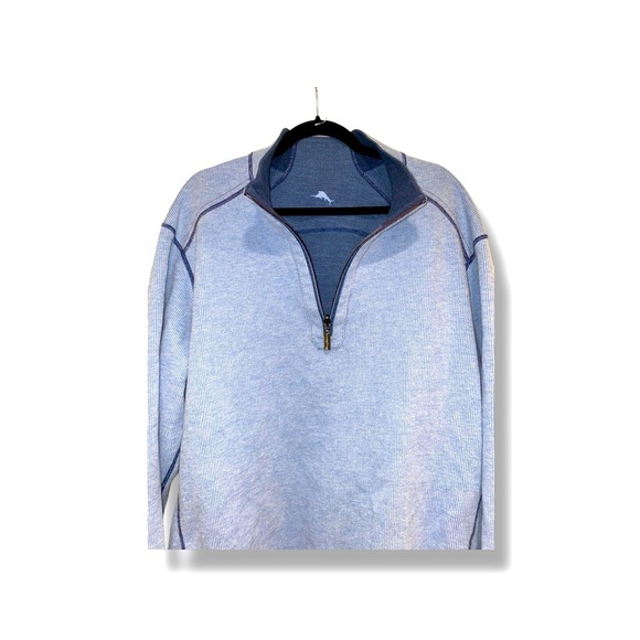 Reversible Tommy Bahama Half-Zip Sweater - Picture 2 of 10